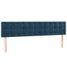 Têtes de lit Bleu foncé 200 x 5 x 78/88 cm Velours 621928621928