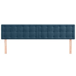 Têtes de lit Bleu foncé 200 x 5 x 78/88 cm Velours 621928621928