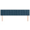 Têtes de lit Bleu foncé 200 x 5 x 78/88 cm Velours 621928621928