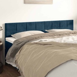 Têtes de lit Bleu foncé 180 x 5 x 78/88 cm Velours 621929621929