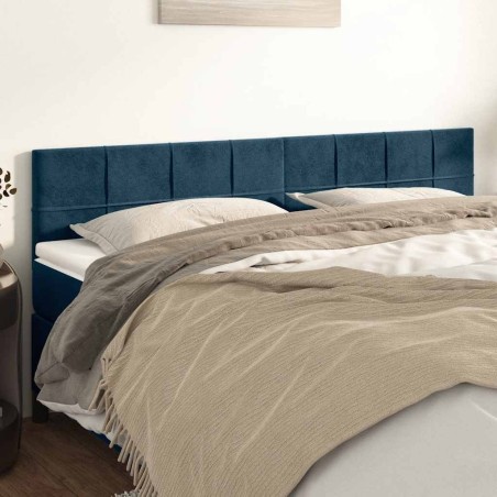 Têtes de lit Bleu foncé 180 x 5 x 78/88 cm Velours 621929621929