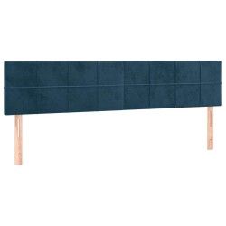 Têtes de lit Bleu foncé 180 x 5 x 78/88 cm Velours 621929621929