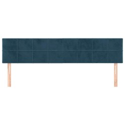 Têtes de lit Bleu foncé 180 x 5 x 78/88 cm Velours 621929621929