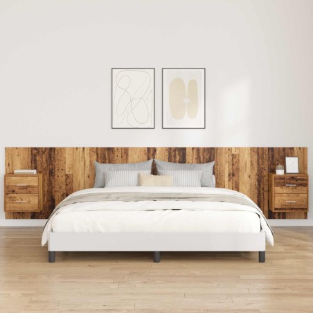 Tête de lit avec armoire 3 pcs Bois Ancien Bois d'ingénierie 621930621930