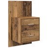 Tête de lit avec armoire 3 pcs Bois Ancien Bois d'ingénierie 621930621930