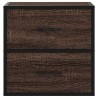 Tables de chevet murales 2 pcs chêne marron 40x31x39,5 cm 621931621931