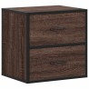 Tables de chevet murales 2 pcs chêne marron 40x31x39,5 cm 621931621931