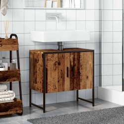 Armoire lavabo de salle de bain vieux bois 60x33x60 cm 621935621935