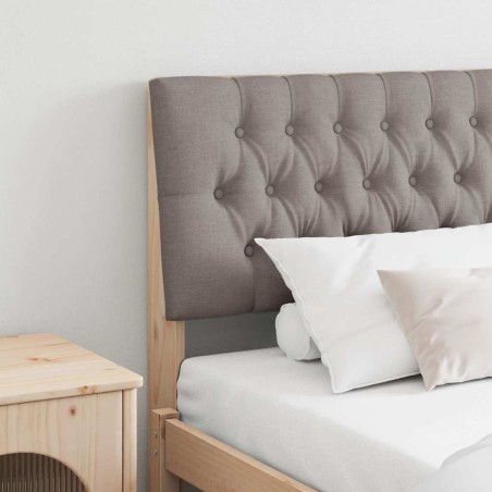 Tête de lit capitonnée Taupe 200 cm Pin massif 621936621936