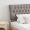Tête de lit capitonnée Taupe 200 cm Pin massif 621936621936