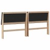 Tête de lit capitonnée Taupe 200 cm Pin massif 621936621936