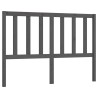 Tête de lit Gris 146x4x100 cm Bois massif de pin 621937621937