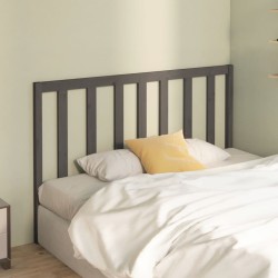 Tête de lit Gris 146x4x100 cm Bois massif de pin 621937621937