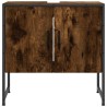 Armoire lavabo de salle de bain chêne fumé 60x33x60 cm 621938621938