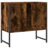 Armoire lavabo de salle de bain chêne fumé 60x33x60 cm 621938621938