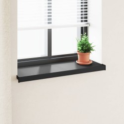Appui de fenêtre Noir avec grain de bois 80 x 30 x 4,5 cm PVC 621939621939
