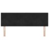 Tête de lit LED avec bandes LED Noir 144 cm Velours 621942621942