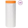 Tapis de protection avec bande adhésive 12 pcs 270 x 1600 cm 621943621943