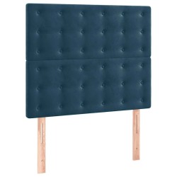 Tête de lit Bleu foncé 90x5x118/128 cm Velours 621944621944