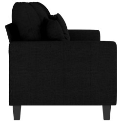 Canapé à 3 places Noir 180 cm Tissu 621949621949