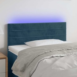 Tête de lit à LED Bleu foncé 90x5x78/88 cm Velours 621954621954