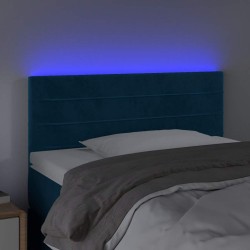 Tête de lit à LED Bleu foncé 90x5x78/88 cm Velours 621954621954
