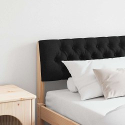 Tête de lit capitonnée Noir 200 cm Pin massif 621955621955