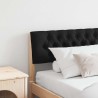 Tête de lit capitonnée Noir 200 cm Pin massif 621955621955