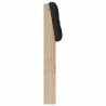 Tête de lit capitonnée Noir 200 cm Pin massif 621955621955