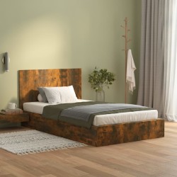 Tête de lit Chêne fumé 120x1,5x80 cm Bois d'ingénierie 621961621961
