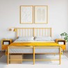Tables de chevet 2 pcs jaune moutarde 36x39x50,5 cm acier 621962621962