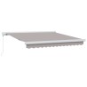 Auvent rétractable Gris clair 300 x 250 cm Toile et Aluminium 621964621964