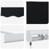 Auvent rétractable Noir 300 x 250 cm Toile et Aluminium 621966621966