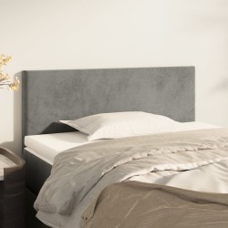 Tête de lit Gris clair 90x5x78/88 cm Velours 621967621967