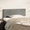 Tête de lit Gris clair 90x5x78/88 cm Velours 621967621967