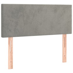 Tête de lit Gris clair 90x5x78/88 cm Velours 621967621967