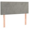 Tête de lit Gris clair 90x5x78/88 cm Velours 621967621967
