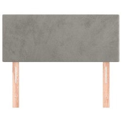 Tête de lit Gris clair 90x5x78/88 cm Velours 621967621967