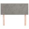 Tête de lit Gris clair 90x5x78/88 cm Velours 621967621967