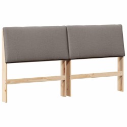 Tête de lit capitonnée Taupe 200 cm Pin massif 621969621969