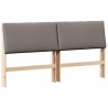 Tête de lit capitonnée Taupe 200 cm Pin massif 621969621969