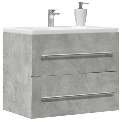 Armoire d'évier Gris béton 60x38,5x48 cm Aggloméré 621975621975