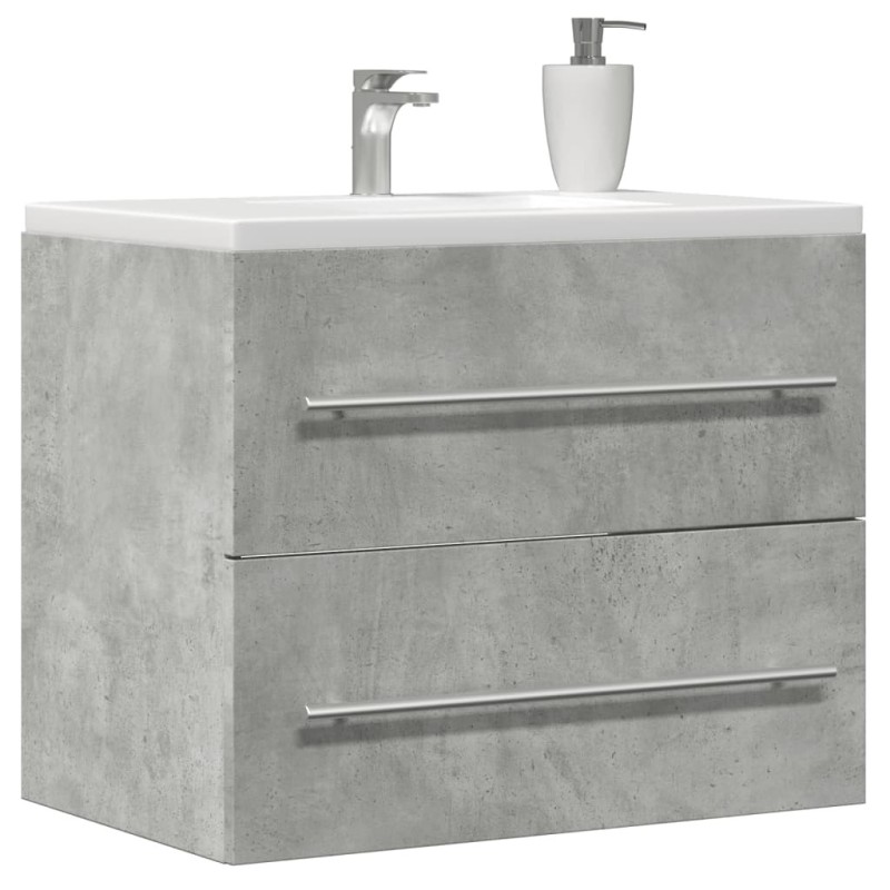 Armoire d'évier Gris béton 60x38,5x48 cm Aggloméré 621975621975