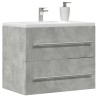 Armoire d'évier Gris béton 60x38,5x48 cm Aggloméré 621975621975