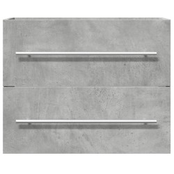 Armoire d'évier Gris béton 60x38,5x48 cm Aggloméré 621975621975