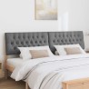 Tête de lit capitonnée Gris foncé 200 cm Pin massif 621977621977