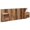 Tête de lit avec armoire 3 pcs Bois Ancien Bois d'ingénierie 621980621980