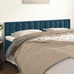 Têtes de lit Bleu foncé 180 x 5 x 78/88 cm Velours 621981621981