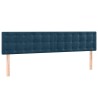 Têtes de lit Bleu foncé 180 x 5 x 78/88 cm Velours 621981621981