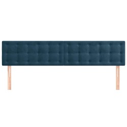 Têtes de lit Bleu foncé 180 x 5 x 78/88 cm Velours 621981621981